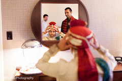 Indian groom getting ready for wedding ceremony Indian groom getting ready for wedding ceremony