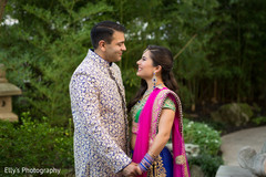 Indian couple's sangeet photo shoot. Indian couple's sangeet photo shoot.