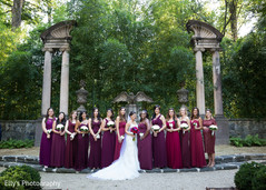 Sweet bridesmaids in red wine. Sweet bridesmaids in red wine.