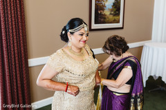 Lovely indian bride getting ready for wedding ceremony Lovely indian bride getting ready for wedding ceremony