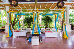 Sea themed sangeet decor. Sea themed sangeet decor.