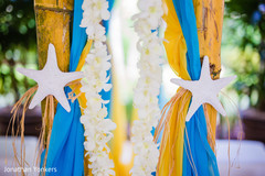 Lovely sea themed sangeet decoration. Lovely sea themed sangeet decoration.