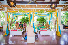 Indian couple's pre-wedding traditions. Indian couple's pre-wedding traditions.