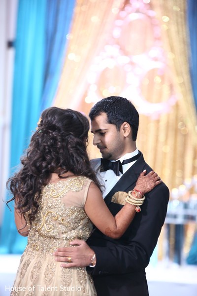 Gorgeous golden lengha