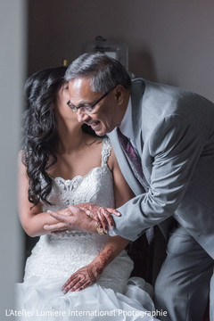 Bride with her father Bride with her father