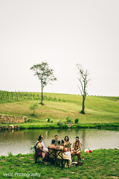 Indian wedding with a natural backdrop. indian wedding ceremony,outdoor wedding ceremony