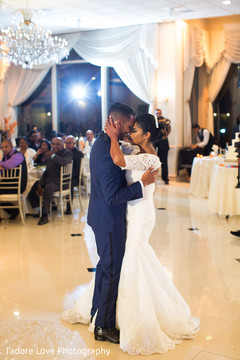 Lovely couple during their first dance Lovely couple during their first dance