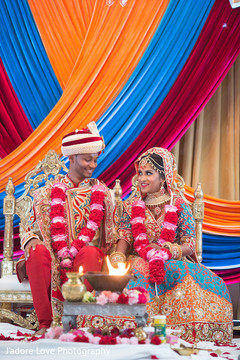 Lovely indian wedding ceremony flower garlands,indian wedding