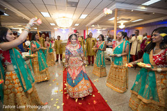Maharani walking down the aisle after her entrance