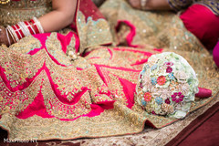 Indian bride photography at wedding ceremony bride bangles,indian bridal bouquet,indian bride lengha
