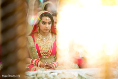 Lovely indian bride photography at wedding ceremony bridal tikka,mehndi,indian bride ceremony fashion