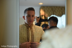 Indian groom getting ready. Indian groom getting ready.