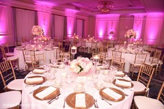 Marvelous hot pink themed wedding decoration. Marvelous hot pink themed wedding decoration.