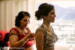Indian bride getting ready for wedding ceremony Indian bride getting ready for wedding ceremony