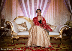 Maharani sparkling in her engagement lehenga. Maharani sparkling in her engagement lehenga.