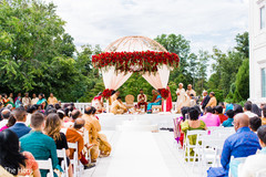 Indian groom waiting for the bride at wedding ceremony Indian groom waiting for the bride at wedding ceremony