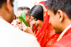 Beautiful indian bride smiling photography at wedding ceremony Beautiful indian bride smiling photography at wedding ceremony
