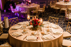 Lovely tables at indian wedding ceremony Lovely tables at indian wedding ceremony