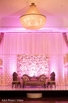 Enchanting reception decorations lighting,wedding floral and decor,indian wedding stage