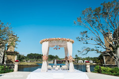 Beautiful mandap at indian wedding ceremony Beautiful mandap at indian wedding ceremony