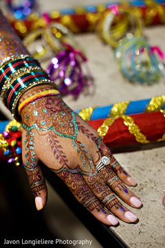 Colorful bridal mehndi design. Colorful bridal mehndi design.