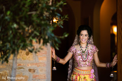 Lovely indian bride photography before wedding ceremony
