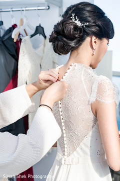 Beautiful bride getting ready. Beautiful bride getting ready.