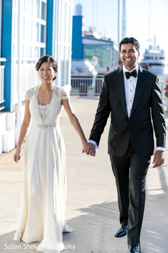 Adorable bride and groom. Adorable bride and groom.