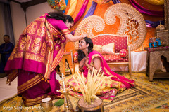 Indian bride photography at sangeet ceremony pre-wedding celebrations,sangeet decoration,pre-wedding ceremony photography