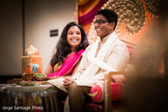 Indian couple smiling photography at sangeet ceremony indian bride and groom portrait,sangeet,indian groom sherwani