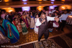Enjoying the wedding reception Enjoying the wedding reception