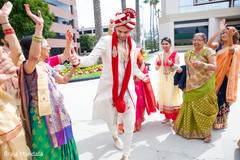 Indian groom dancing at his Baraat Indian groom dancing at his Baraat