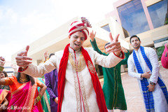 Happy groom singing and dancing Happy groom singing and dancing