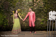 Colorful bride and groom's outfit Colorful bride and groom's outfit