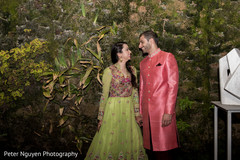 Vibrant portrait of indian couple. Vibrant portrait of indian couple.