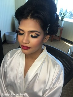Indian bride getting ready. getting ready,indian bride,indian bride hair and makeup