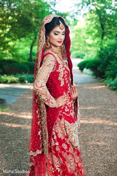Indian bride outdoor photography before wedding ceremony Indian bride outdoor photography before wedding ceremony