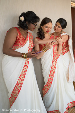 Indian bridesmaids photography before wedding ceremony Indian bridesmaids photography before wedding ceremony