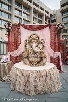 Lovely ganesh sculpture at indian wedding ceremony Lovely ganesh sculpture at indian wedding ceremony