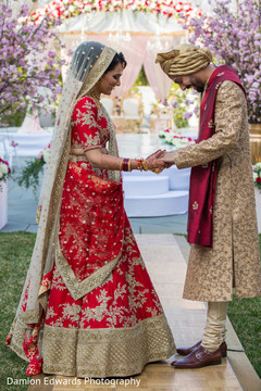 Indian couple seeing each other for the first time before wedding ceremony henna,indian wedding gallery,indian wedding decor