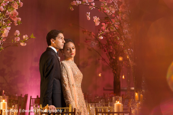 indian bride reception fashion,indian wedding reception floral and decor,indian wedding planning and design