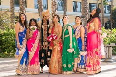 Bollywood style bridal party. Bollywood style bridal party.