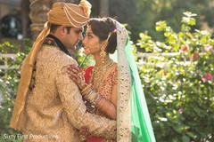 Fairytale Indian wedding couple. Fairytale Indian wedding couple.