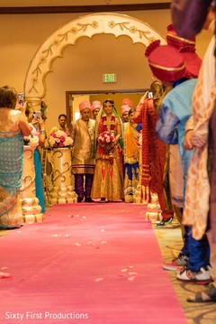 Impressive Indian bride entrance. Impressive Indian bride entrance.