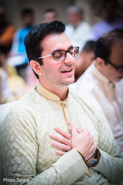 Groom's candid shot. Groom's candid shot.