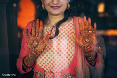 Indian wedding mehndi art