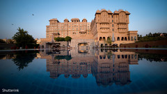 Beautiful reflection portrait outdoor indian wedding photography,indian wedding photographer,indian wedding venues