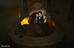 Romantic indian bride and groom portrait indian bride and groom,reception fashion