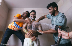 Indian groom during pre wedding celebrations