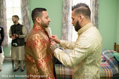 Indian groom getting ready. Indian groom getting ready.